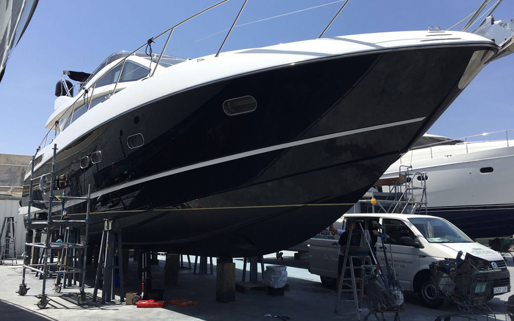 Yachts Mallorca Repair Maintenance Storage Antifouling Gpr